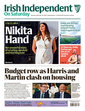 Cover of Irish Independent