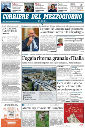 Cover of Corriere del Mezzogiorno (Puglia)