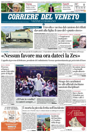 Cover of Corriere del Veneto (Vicenza e Bassano)