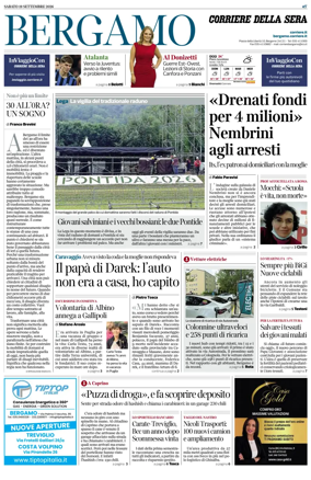 Cover of Corriere della Sera (Bergamo)