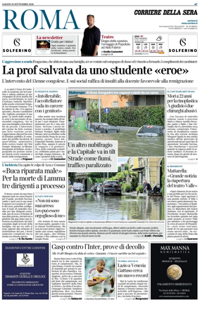 Cover of Corriere della Sera (Roma)