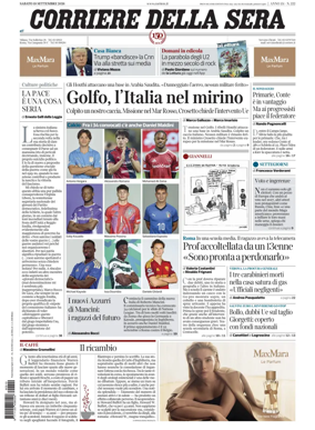 Cover of Corriere della Sera