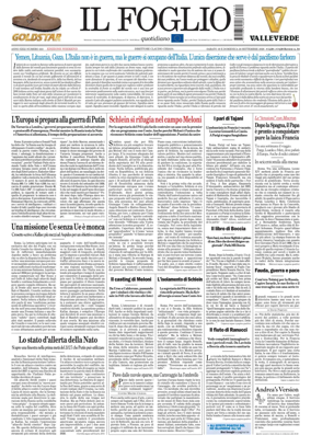 Cover of Il Foglio Quotidiano
