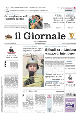 Cover of Il Giornale (Italy)