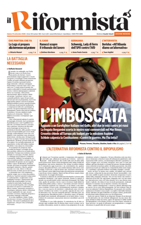 Cover of Il Riformista (Italy)