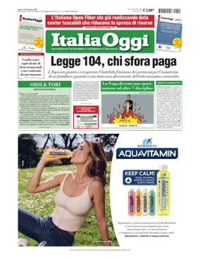 Cover of ItaliaOggi