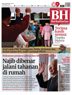 Cover of Berita Harian