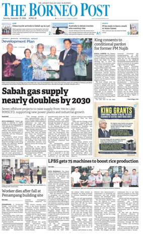 Cover of The Borneo Post (Sabah)