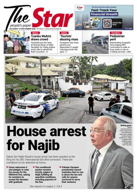 Cover of The Star Malaysia