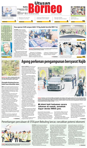 Cover of Utusan Borneo (Sarawak)