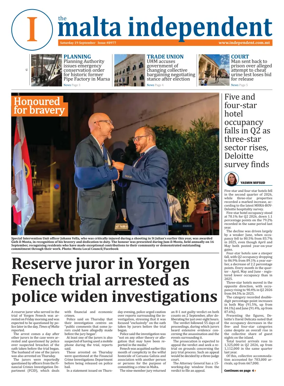 Cover of Malta Independent