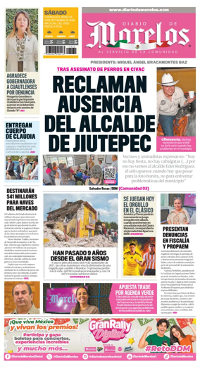 Cover of Diario de Morelos