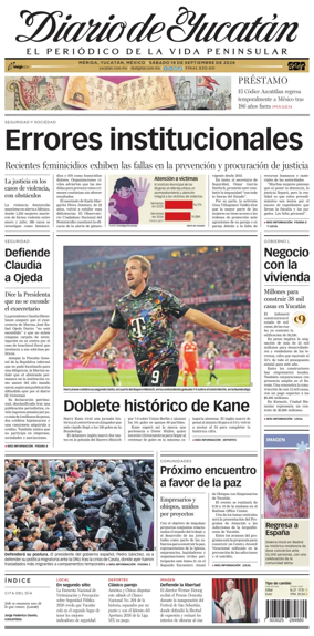 Cover of Diario de Yucatan