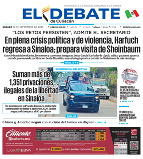 Cover of El Debate de Culiacan