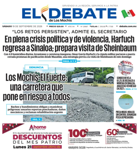 Cover of El Debate de Los Mochis