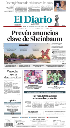 Cover of El Diario de Juarez