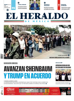 Cover of El Heraldo de Mexico