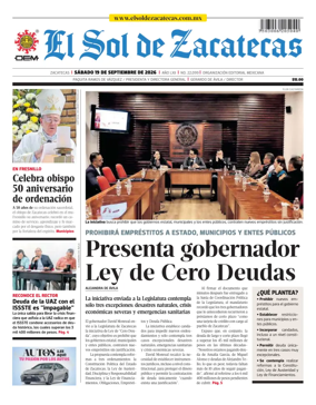 Cover of El Sol de Zacatecas