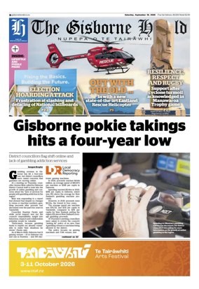 Cover of The Gisborne Herald (Saturday edition)