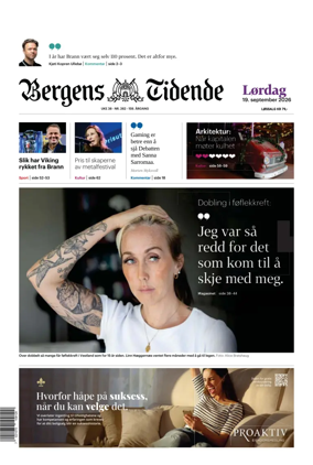 Cover of Bergens Tidende