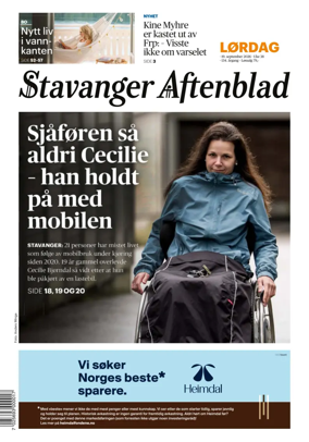 Cover of Stavanger Aftenblad