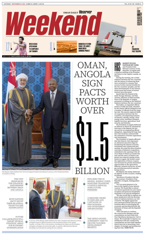 Cover of Oman Daily Observer