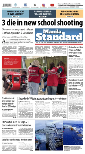 Cover of Manila Standard