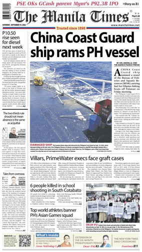 Cover of The Manila Times