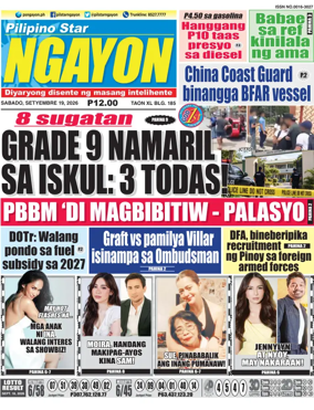 Cover of Pilipino Star Ngayon