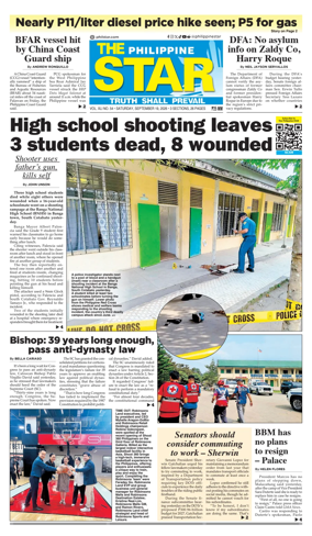 Cover of The Philippine Star