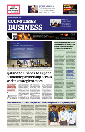 Cover of Gulf Times Business
