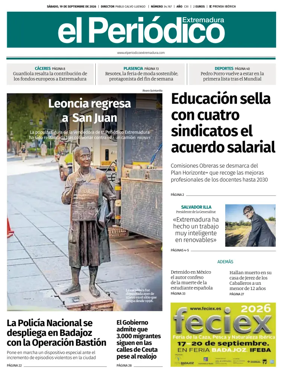 Cover of El Periodico Extremadura
