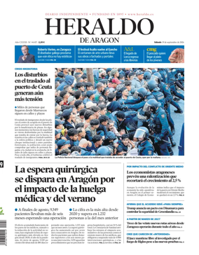 Cover of Heraldo de Aragon
