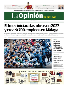 Cover of La Opinion de Malaga