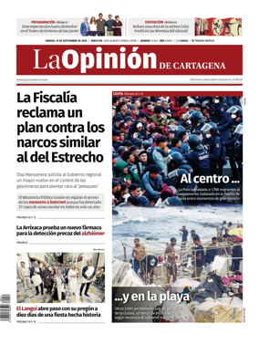 Cover of La Opinion de Murcia (Cartagena)