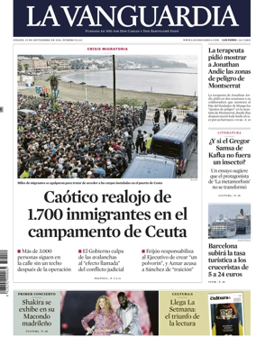 Cover of La Vanguardia (1st Edition)