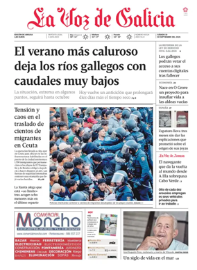 Cover of La Voz de Galicia (Arousa)