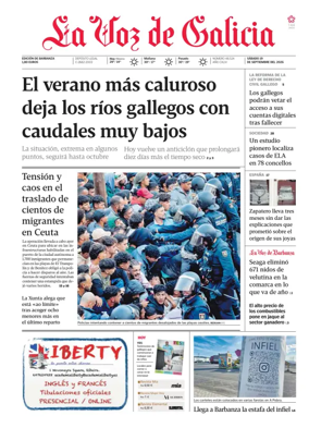 Cover of La Voz de Galicia (Barbanza)