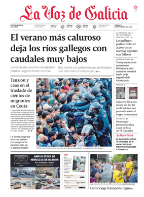 Cover of La Voz de Galicia (Ferrol)