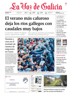 Cover of La Voz de Galicia (Monforte)