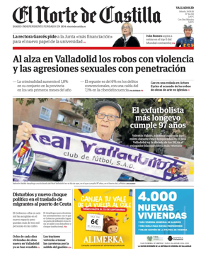 Cover of Norte de Castilla (Valladolid)