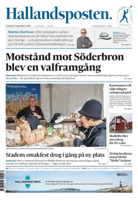 Cover of Hallandsposten