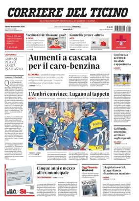 Cover of Corriere del Ticino
