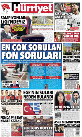 Cover of Hurriyet