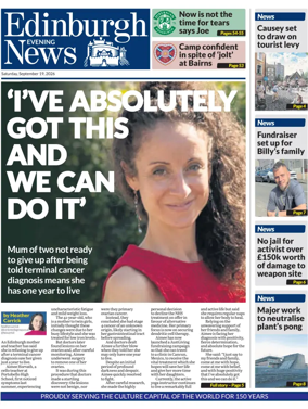 Cover of Edinburgh Evening News