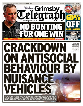 Cover of Grimsby Telegraph