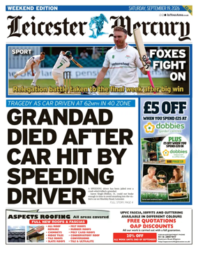 Cover of Leicester Mercury