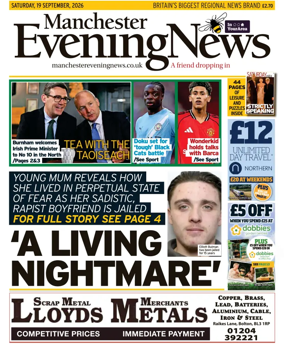 Cover of Manchester Evening News