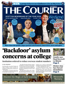 Cover of The Courier & Advertiser (Angus and Dundee)