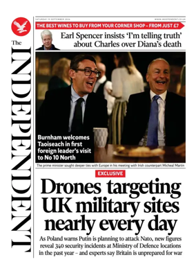 Cover of The Independent